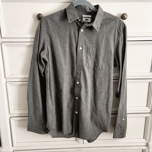 Old Navy Long Sleeve Gray Button Up